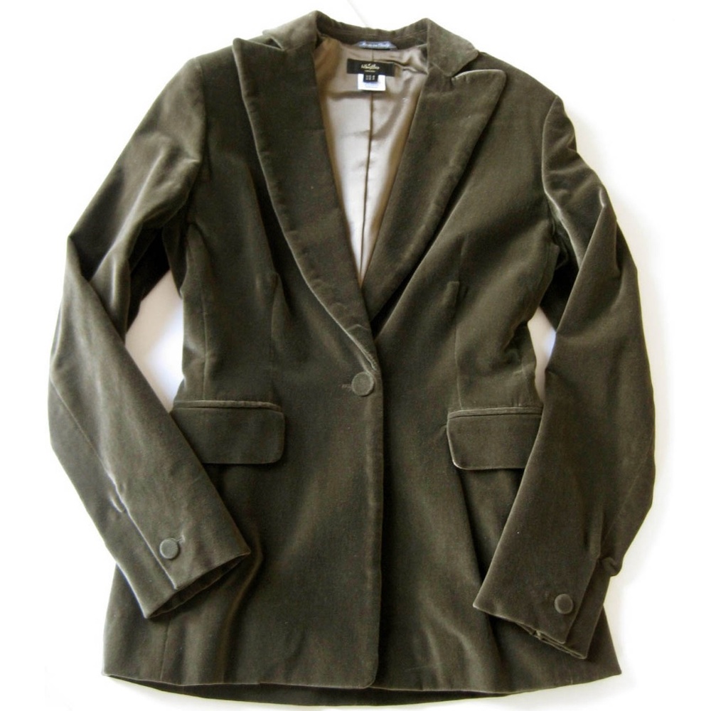 Whistles London Velvet Jacket Size:4 Made in Italy